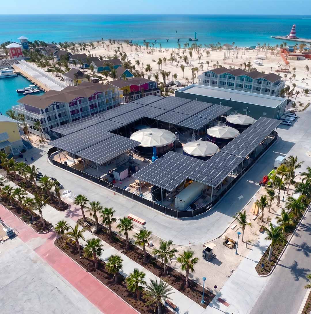 GROUPE SOLSTYCE OCEAN CAY Bahamas Energie Solaire Stockage